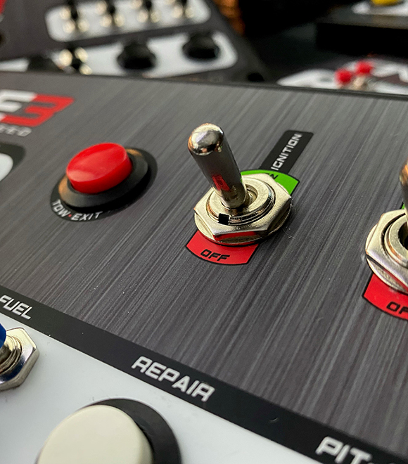 Sim racing button labels
